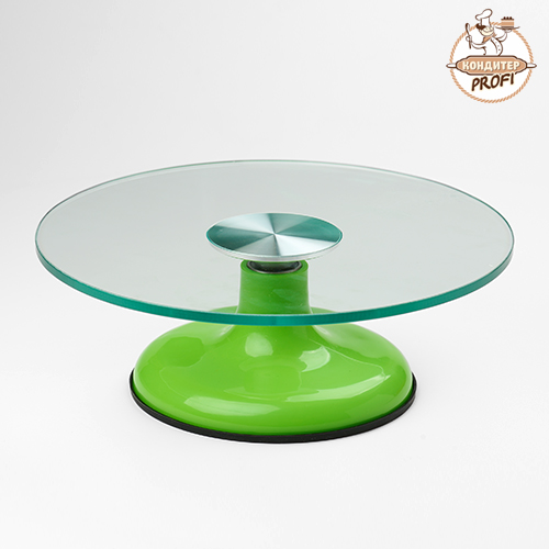 Стол поворотный для торта D-30см, H-10см,стекло/мет/пластик КС88 (1шт.)