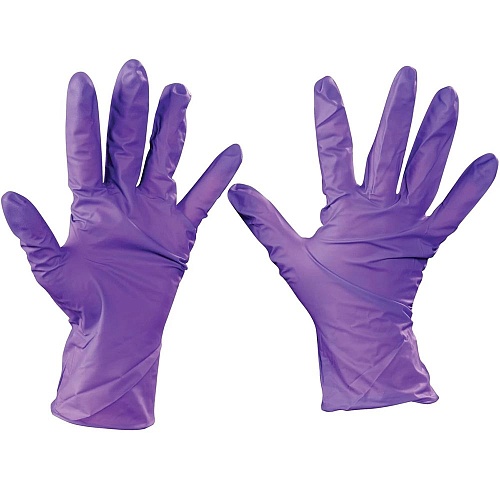 Перчатки нитриловые фиолетовые - "S" nitrolex (1шт.)