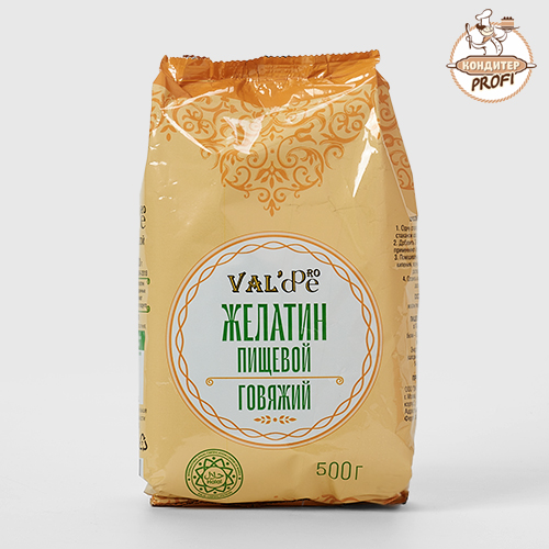 Желатин пищевой "Халяль" Италия (Пакет 0,5 кг.)