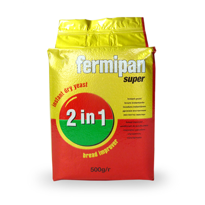 Дрожжи сухие быстродействующие - "Фермипан" супер 2в1 (0.5кг.) 