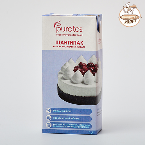 Кондитерские растительные сливки PURATOS - "Шантипак" 26% (Упаковка 1л.)