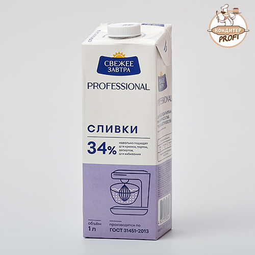 СЛИВКИ 34% (Галактика) Свежее завтра, РОССИЯ (1л )