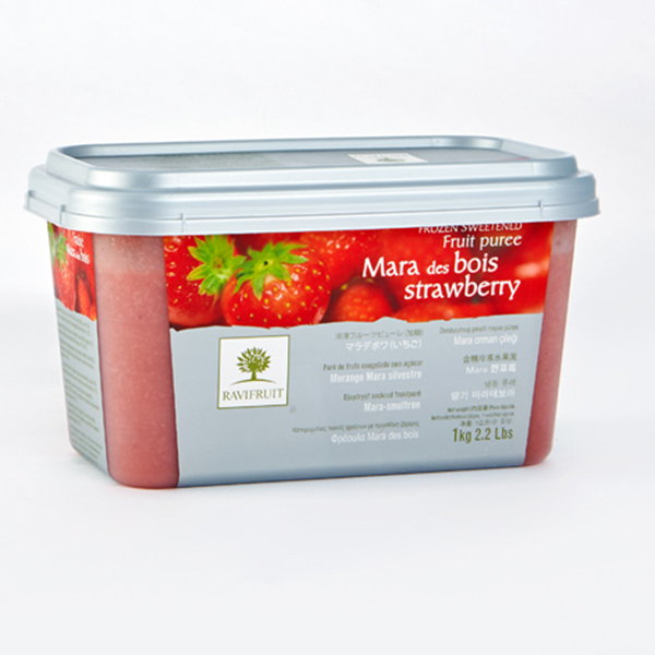 Пюре из клубники, с/м 10% сахара 1 кг. RAVIFRUT, Франция (1шт.)