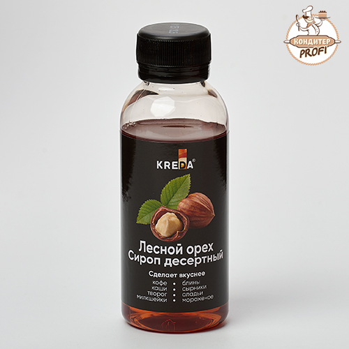 Сироп десертный "KREDA" Лесной Орех (150г)