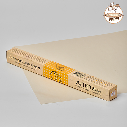 Тефлоновый антипригарный коврик (бежевый) 400х600мм "Алет" (1шт.)