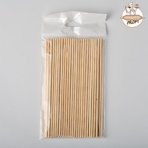 Палочки деревянные для леденцов 15х3 мм (Упаковка 50шт.)