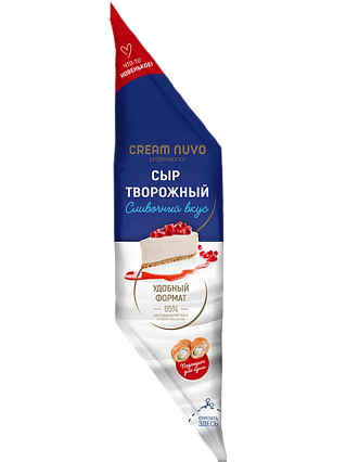 Сыр творожный.,жир.65% (фас.800гр,рукав) (Смолевичи Молоко ЗАО,ТМ CREAM NUVO Professional)