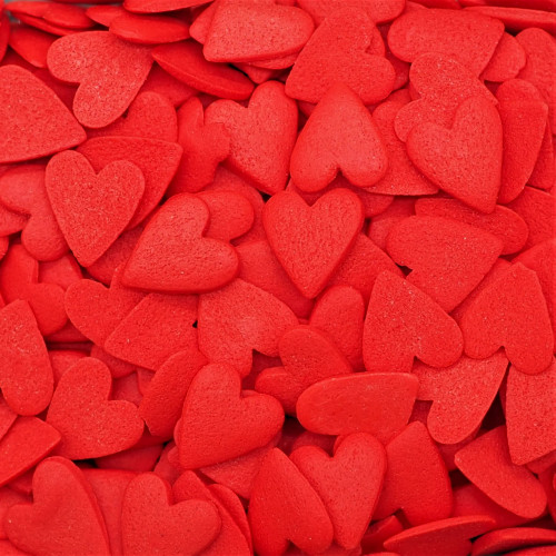 Посыпка "Сердечки красные большие" (Упаковка 750гр.)