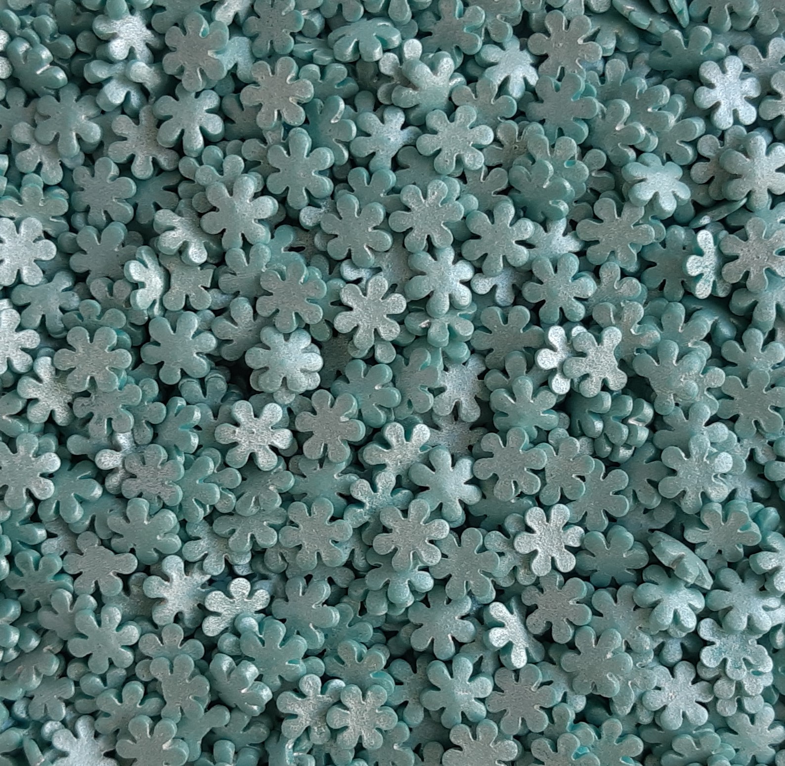 Посыпка "Снежинка голубая перламутровая" (Упаковка 750гр.)