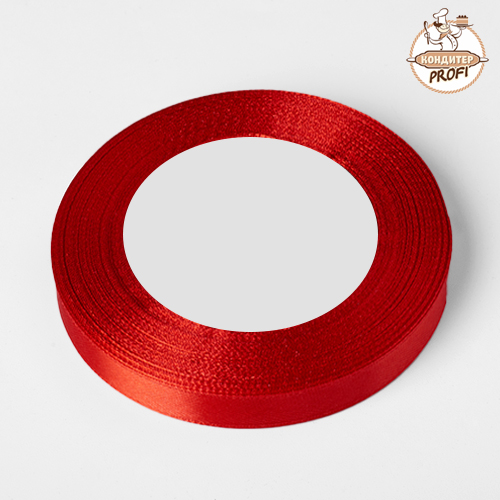 Лента атласная 10мм. Красная  26 (30м.) 415026 (1 шт.)