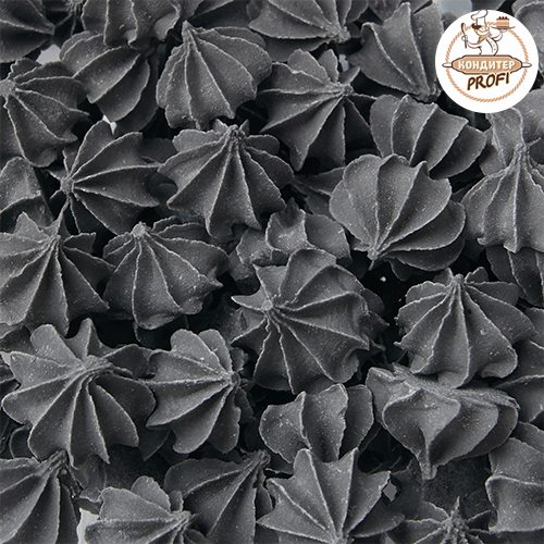 Сахарные фигурки МИНИ-БЕЗЕ Чёрные /250гр/