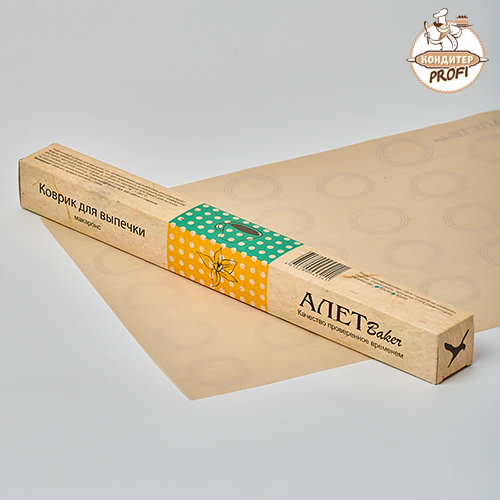 Тефлоновый коврик для макаронс с трафаретом 300х400мм "Алет" (1шт.)