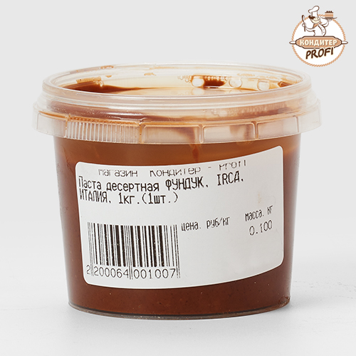 Паста десертная ФУНДУК, IRCA, ИТАЛИЯ, 1кг.(1шт.)