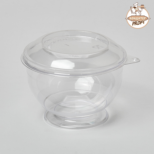 Креманка - "Кристалл" с крышкой Покров (200мл.)(1шт.)