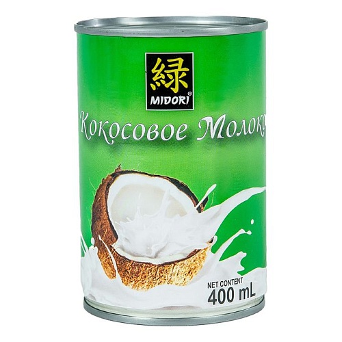 Кокосовое молоко Midori 400мл ж/б (1шт)