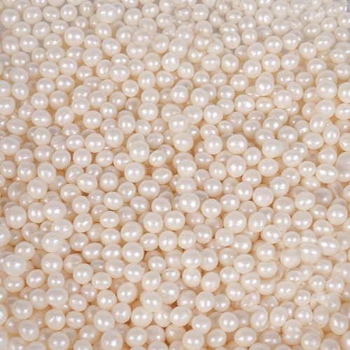 Посыпка сахарные шарики Белые перл. 4 мм. 901210 (упаковка 1 кг.)