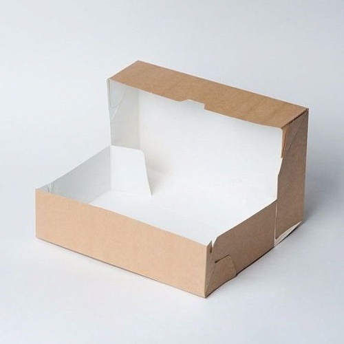 Упаковка картонная - "Пирожные, Средняя" (ECOCAKE1900-GDC) (1 шт.)