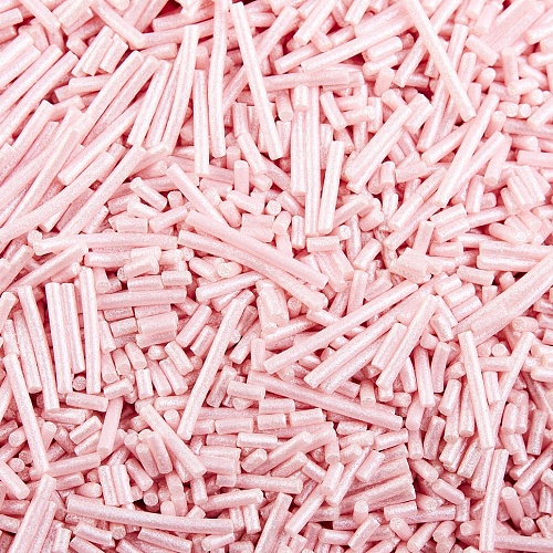 Посыпка "Вермишель Розовая, перламутровая" (Упаковка 750гр.)