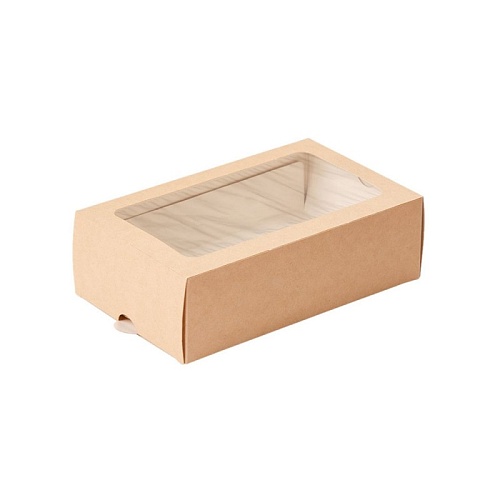 Картонная коробка для макарон ECO - "Крафт, 12 изделий" (ECOMB12-GDC) (1 шт.)