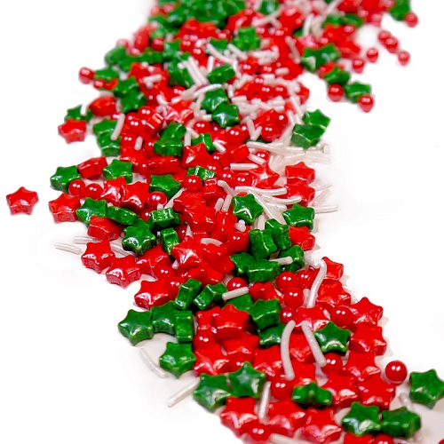 Посыпка конд. "3D Звёзды Рождественские" 904122 (1кг.)