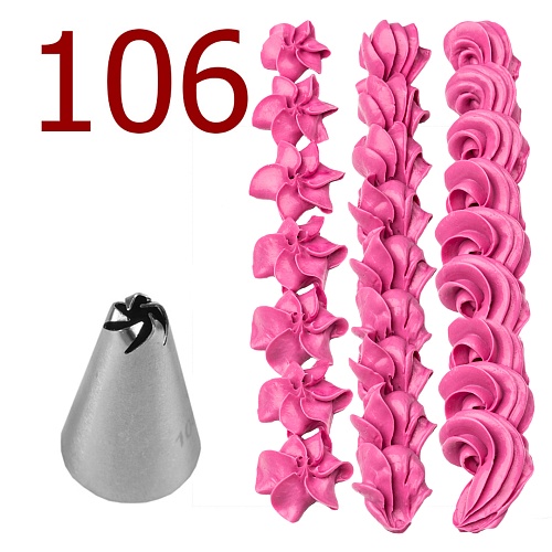 Насадка кондитерская № 106 (502106) (1шт.)