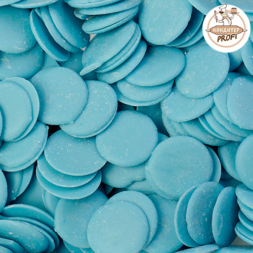 Кондитерская глазурь "Шокомилк" голубая . Ванильно-сливочный вкус (Упаковка 6,5 кг.) (1 кг.)